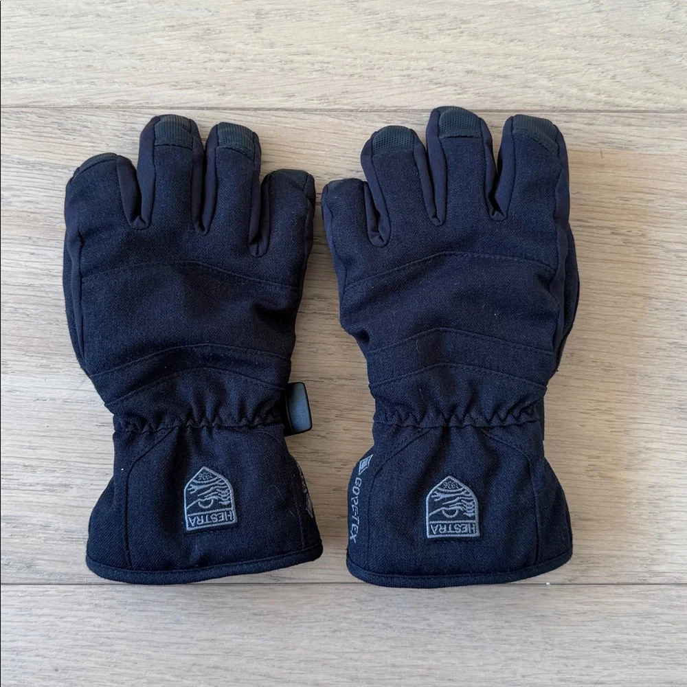 Hestra Black Kids Winter Gloves